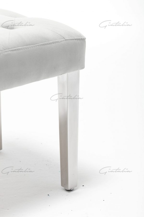 Knightsbridge Dove Grey Bench - BE-888 (Photo 5) Grey Knightsbridge Bench