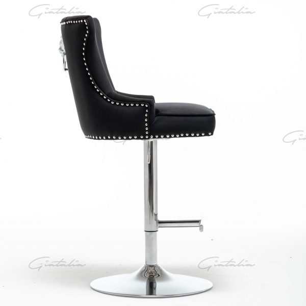 Montpellier Black Barstool - BS-111 (Photo 10) Black Montpellier Barstool