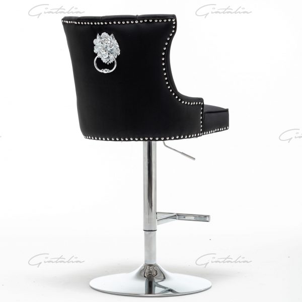 Montpellier Black Barstool - BS-111 (Photo 11) Black Montpellier Barstool