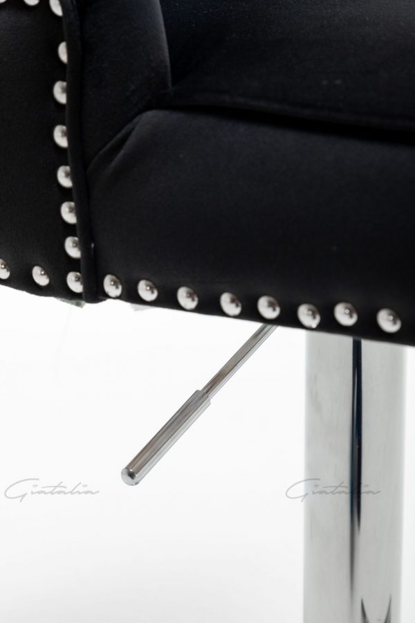 Montpellier Black Barstool - BS-111 (Photo 14) Black Montpellier Barstool