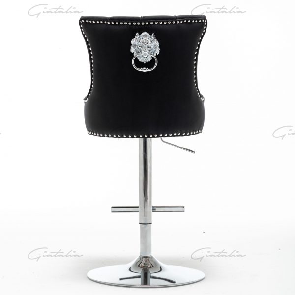 Montpellier Black Barstool - BS-111 (Photo 15) Black Montpellier Barstool