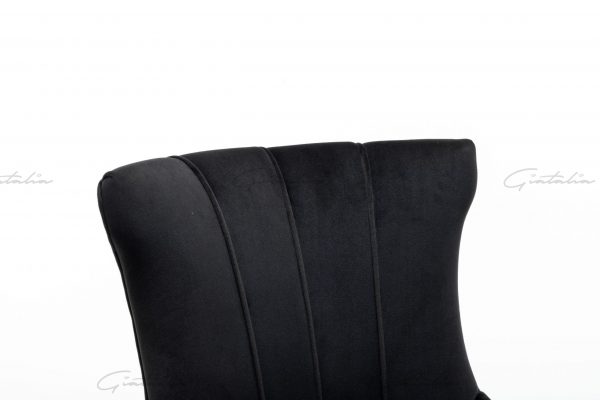 Montpellier Black Barstool - BS-111 (Photo 4) Black Montpellier Barstool