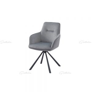 Grey Amalia Swivel Chair