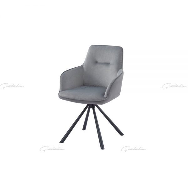 amalia-swivel-arm-chair-grey-front Grey Amalia Swivel Chair
