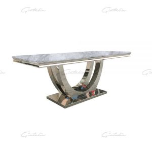White Calacatta Marble Dining Table