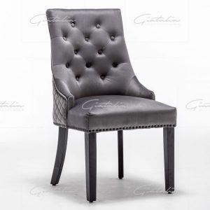 Dark Grey Charleston Dining Chair