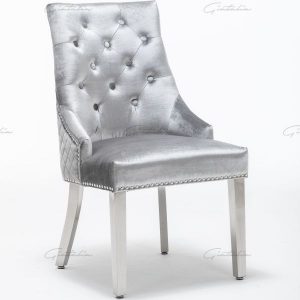 Grey Chelsea Lion Dining Chair