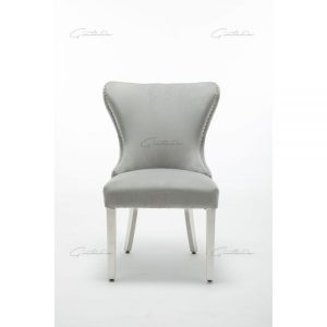 Light Grey Florence Button Back Chair