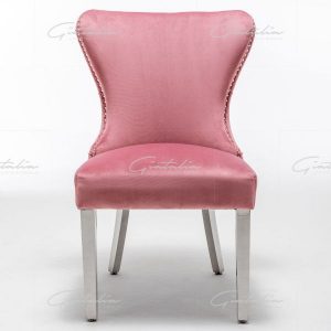 Pink Florence Button Back Chair