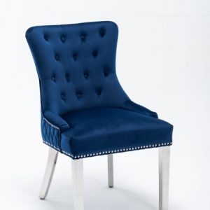 Blue Windsor dining chair