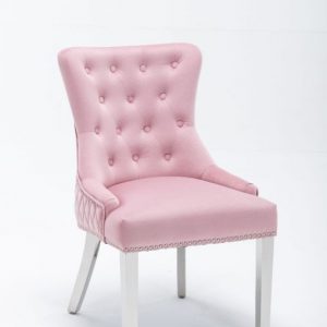 Pink Windsor dining chair