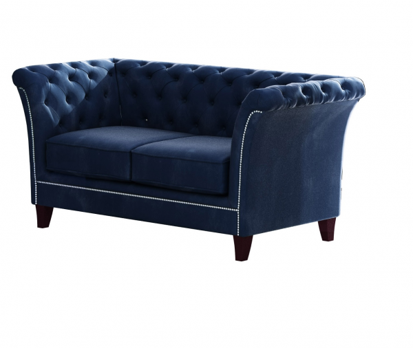 2 Riviera 81 bt Blue Derby Sofa