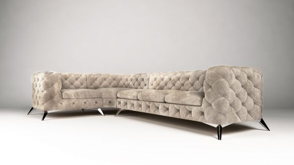 Chelsea 1+E+3 tk. Riviera 21 (2) White Regency OT Corner Sofa