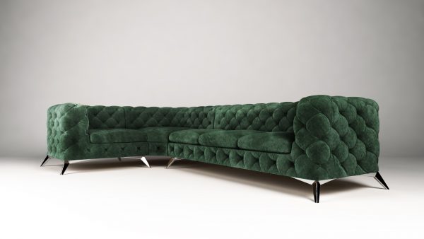 Chelsea 1+E+3 tk. Riviera 38 (2) Moss Regency OT Corner Sofa