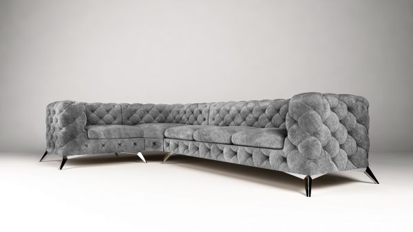 Chelsea 1+E+3 tk. Riviera 91 (4) Grey Regency OT Corner Sofa