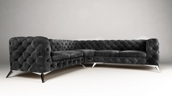 Chelsea 2+E+2 tk. Riviera 100 (2) Brown Regency OT Corner Sofa