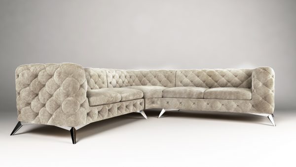 Chelsea 2+E+2 tk. Riviera 21 (2) White Regency OT Corner Sofa