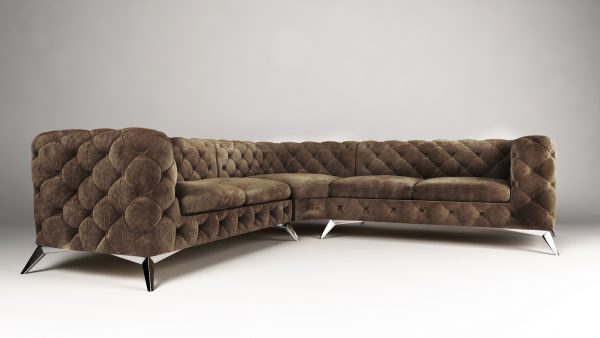 Chelsea 2+E+2 tk. Riviera 26 (2) Brown Regency OT Corner Sofa