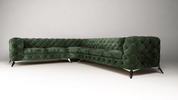 Chelsea 2+E+3 tk. Riviera 38 (2) Moss Regency OT Corner Sofa