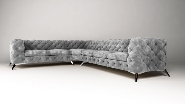 Chelsea 2+E+3 tk. Riviera 91 (2) Silver Regency OT Corner Sofa