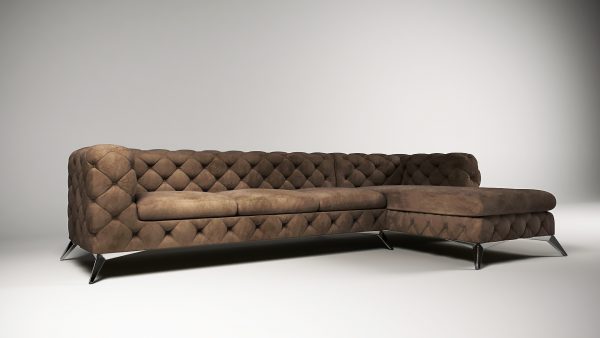 Light Brown Regency OT Corner Sofa