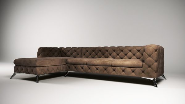 Light Brown Regency OT Corner Sofa