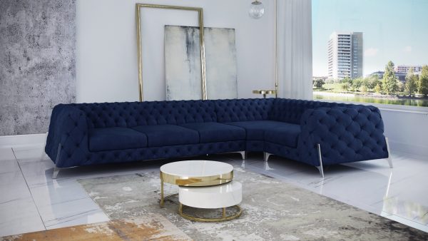 Miami Corner 3C1 Riviera 81 Dark Blue Vegas Corner Sofa