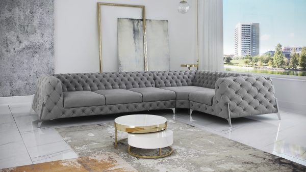 Miami Corner 3C1 Riviera 91 Light Gray Vegas Corner Sofa