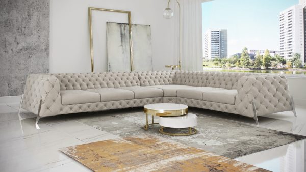Miami Corner 3C2 Riviera 21 White Vegas Corner Sofa