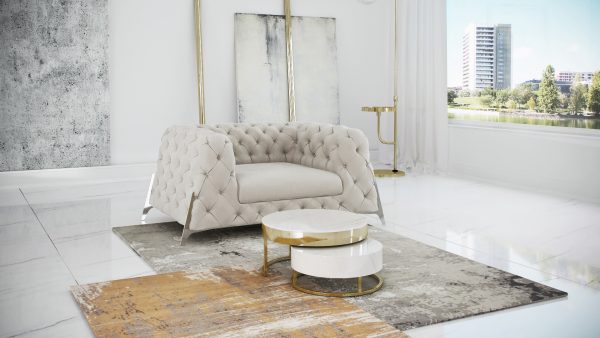White Vegas Sofa